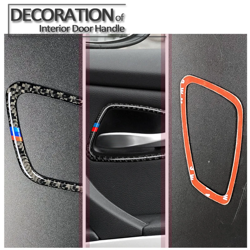 BACKAR автомобильный Стайлинг 3D наклейка из углеродного волокна для BMW E90 3 серии E92 M