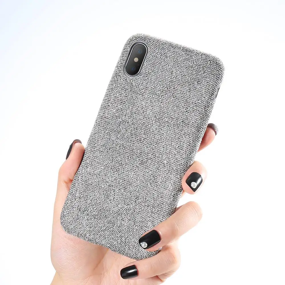 KISSCASE Pure Lightweight Case For iPhone XS Max Cover Ultra Thin Soft Cloth Shell For iPhone 6S 6 7 8 Plus X XR 11 Pro Max Case - Цвет: Light Gray