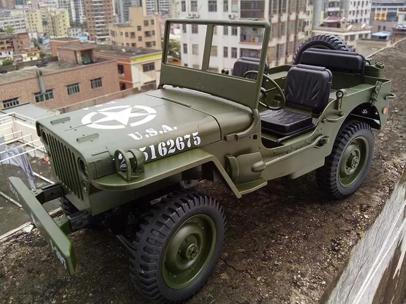 Rc-car-1: 10 Радиоуправляемая машина 1/10 масштаб 4X4 вал приводной поезд U. S.4wd внедорожный Военный джип Радиоуправляемый автомобиль игрушки для детей