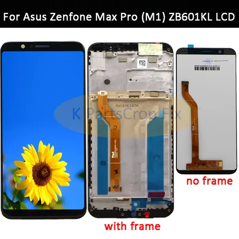 ЖК-дисплей 5,99 дюйма для Asus ZenFone Max Pro ( M1 ) ZB601KL ZB602KL, сенсорная панель, стеклянный экран, дигитайзер в сборе, рамка