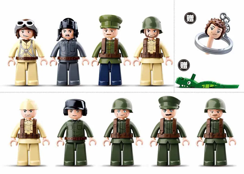 0697 998 шт Военная WW2 Второй мировой войны истребитель Танк Минск строительные