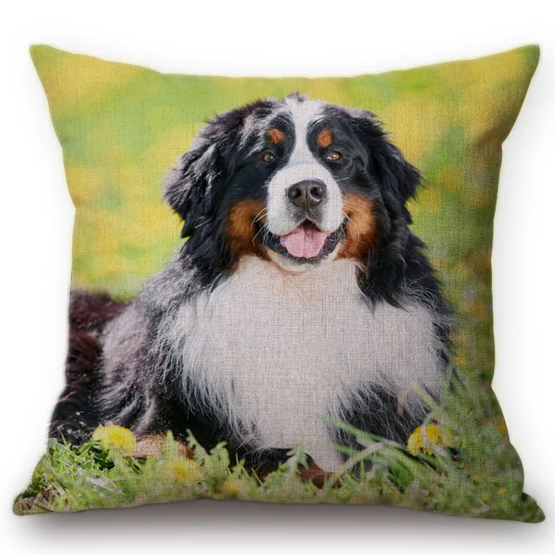 Милые мопса собака немецкая печать автомобиля декоративные подушки наволочки