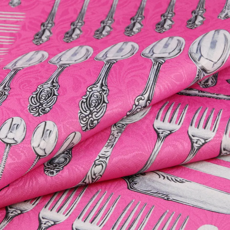 Европа и Америка DG весна осень новые ножи вилки печатная ткань ручная работа DIY
