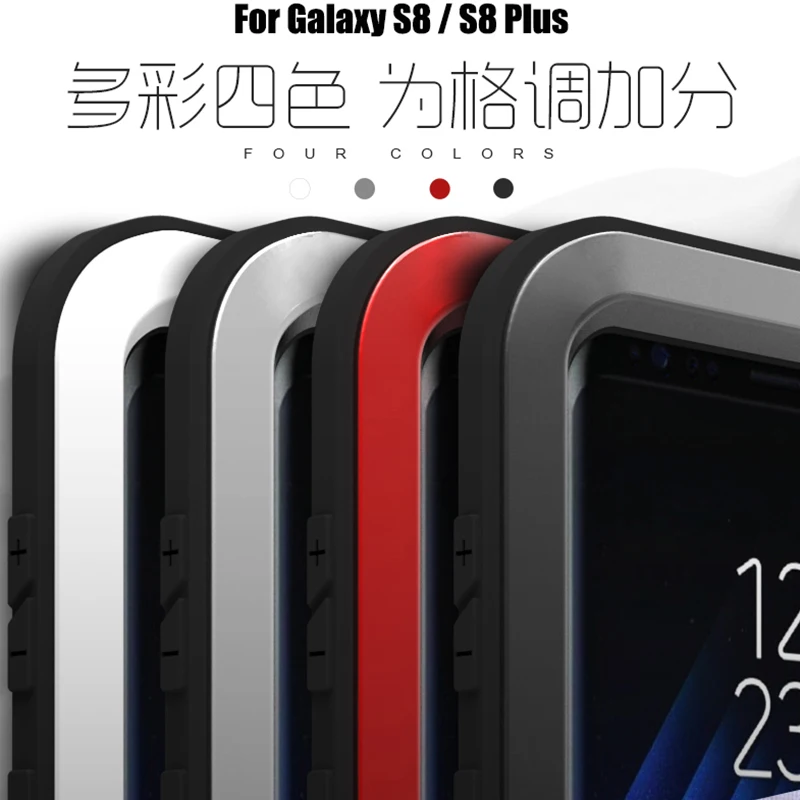 Металлический Чехол Love Mei для Samsung Galaxy S8 Plus ударопрочный чехол мобильного