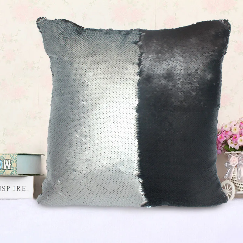 Poszewka 40x40 см блестящий чехол для подушки DIY меняющий цвет Fundas almohadones Подушка-чехол Золотой Серебряный Красный Черный