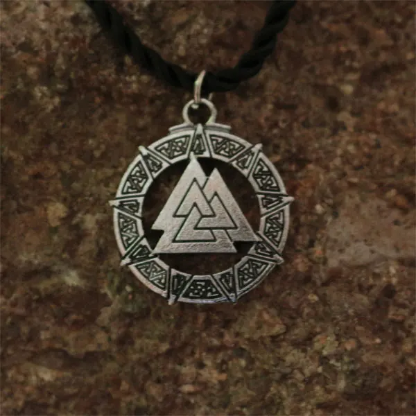 10 шт. оптовая продажа Valknut языческий амулет кулон мужское ожерелье символ of Norse