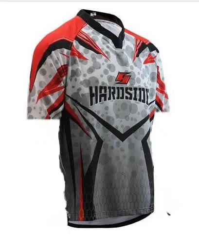 Мужская одежда для мотокросса майка езды на мотоцикле по бездорожью красная