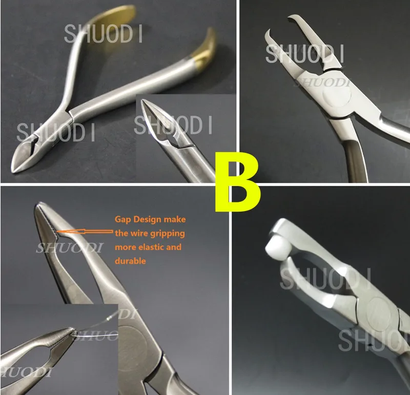 Набор стоматологических ортодонтических дистальных концевых резаков кусачки