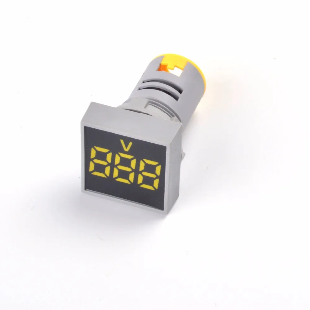 Цифровой вольтметр 22 мм 20-500 в перем. Тока светодиодный индикатор напряжения -