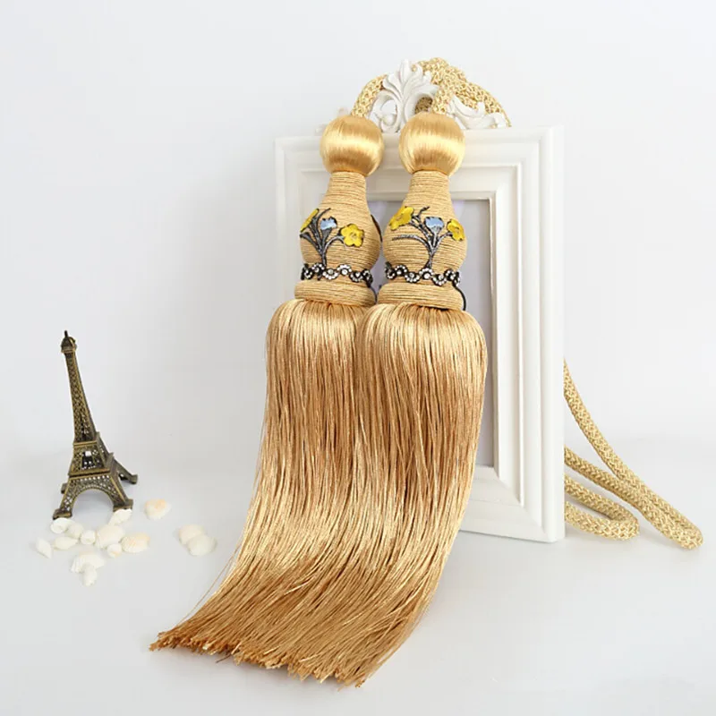 XWL китайские 1 пара занавесок подвесной ремень с шариками аксессуары для оконных