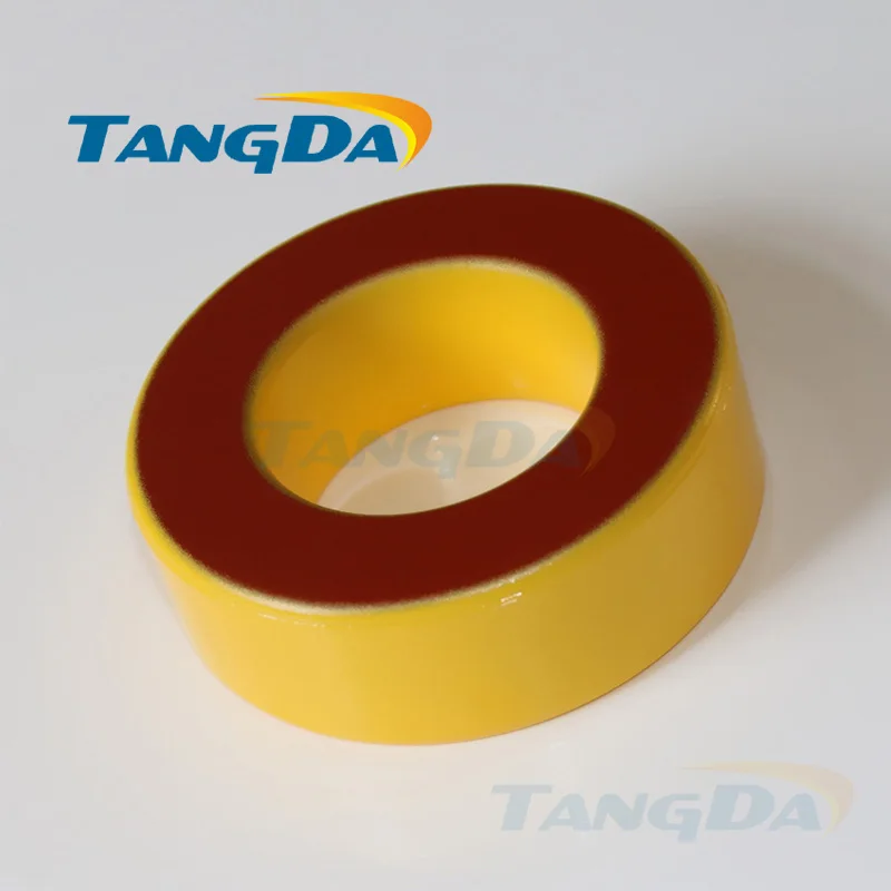 Tangda Iron powder cores T80-8 OD*ID*HT 20.5*12*6.5 mm 18nH/N2 35uo Iron dust core Ferrite Toroid Core toroidal yellow red
Tangda Iron powder cores T80-8 OD*ID*HT 20.5*12*6.5 mm 18nH/N2 35uo Iron dust core Ferrite Toroid Core toroidal yellow red