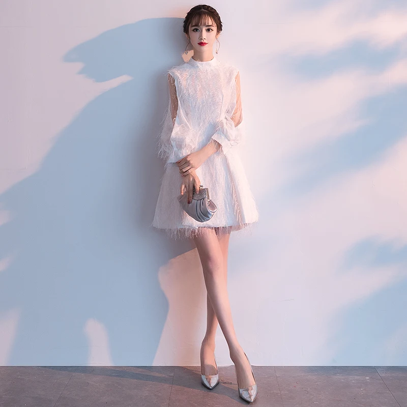 Кружевные короткие платья подружки невесты D &amp N новинка 2019 черные