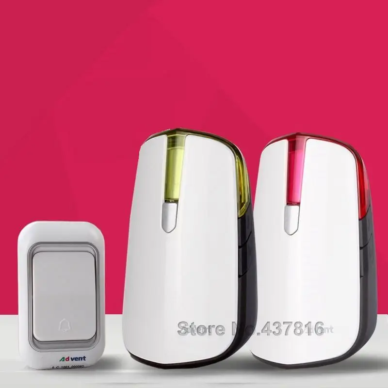 Домашний Беспроводной дверной звонок 1 передатчик + 2 приемника