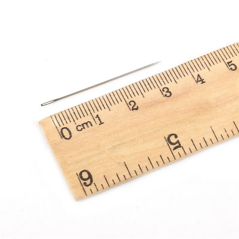0.6x36mm 25 шт./лот, нержавеющая сталь, большие иглы для шитья глаз, швейные булавки, набор для дома, сделай сам, ремесла, бытовые швейные аксессуары - Цвет: 0.6x36mm