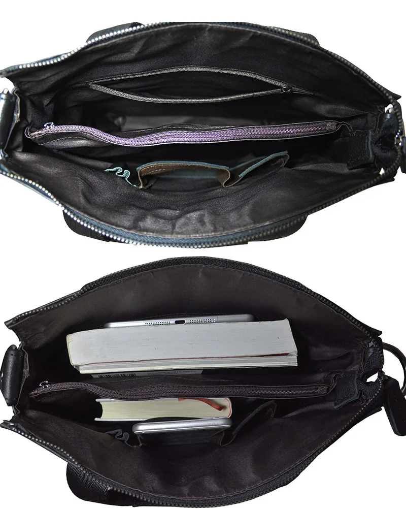 Мужская сумка тоут из натуральной кожи A4 деловая коровьей 2 использования через