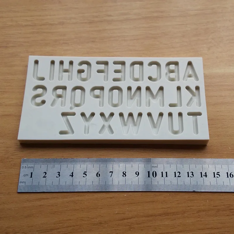 Силиконовые формы с закругленными буквами форма для помадки печенья украшения