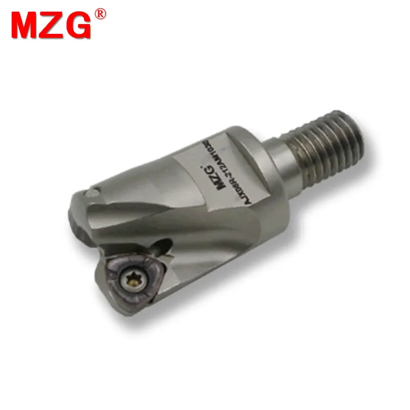 MZG AJX08R202AM1030 две твердосплавные вставки зажимаются быстрая подача Фрезерный резак арбор фрезерная обработка сплав Концевая фреза хвостовик