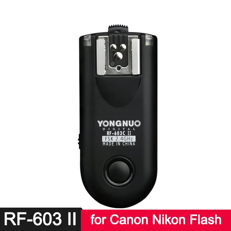 YongNuo RF 603C 603N II беспроводной триггер для вспышки приемопередатчик Canon 5D III 7D 50D 1DSMKIII