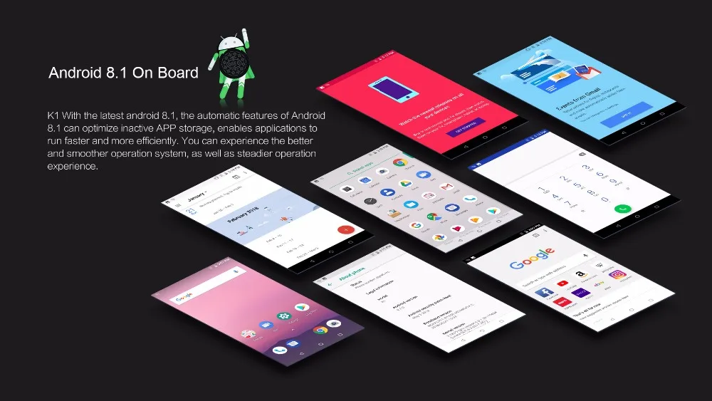 Смартфон vkworld K1 с тремя тыловыми камерами, 5,2 дюйма, Восьмиядерный процессор MTK6750T, Android 8,1, 4040 мА/ч, быстрая зарядка, 5 В/3 А, 4 Гб ram, 64 ГБ rom