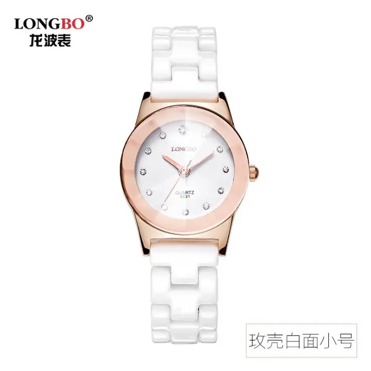 

Relogio Feminino Luxury Brand Women White Ceramic Clocks Ladies Fashion Casual Water Resistant Dress Business Watch Montre Femme