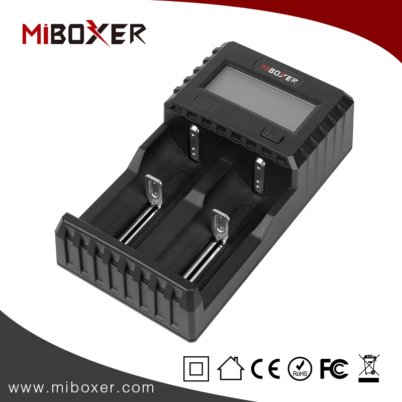 Miboxer C2 3000 Батарея Зарядное устройство 1.5A/слот 2-образными пазами ЖК-дисплей Экран