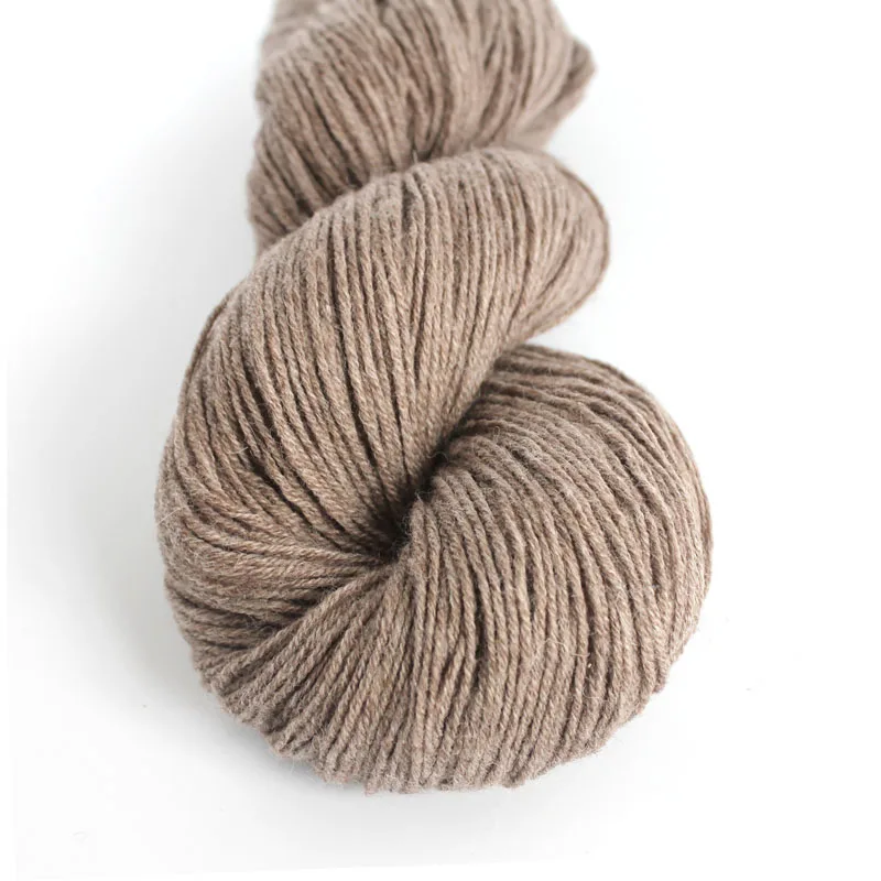 04 Med Brown Пряжа лотоса, тибетское облако, камвольная пряжа, натуральный тибетский Як, ручная вязка, цветная, сделай сам, вязание крючком - Цвет: 04 Med Brown