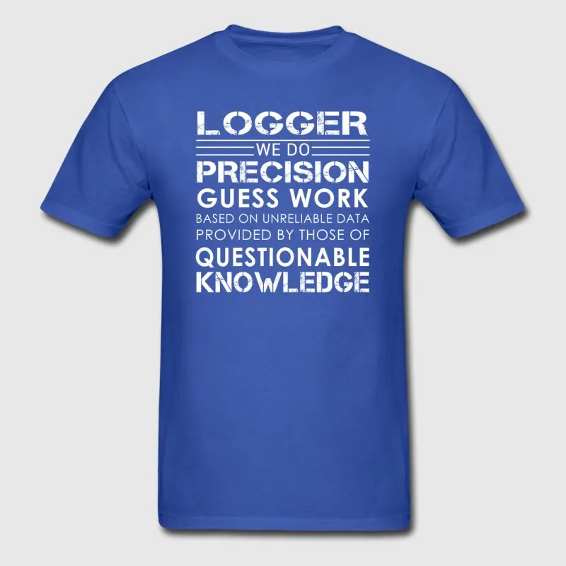 Новый стиль Для мужчин футболка Weird Logger мы делаем одноцветное 2018 Camisetas Hombre