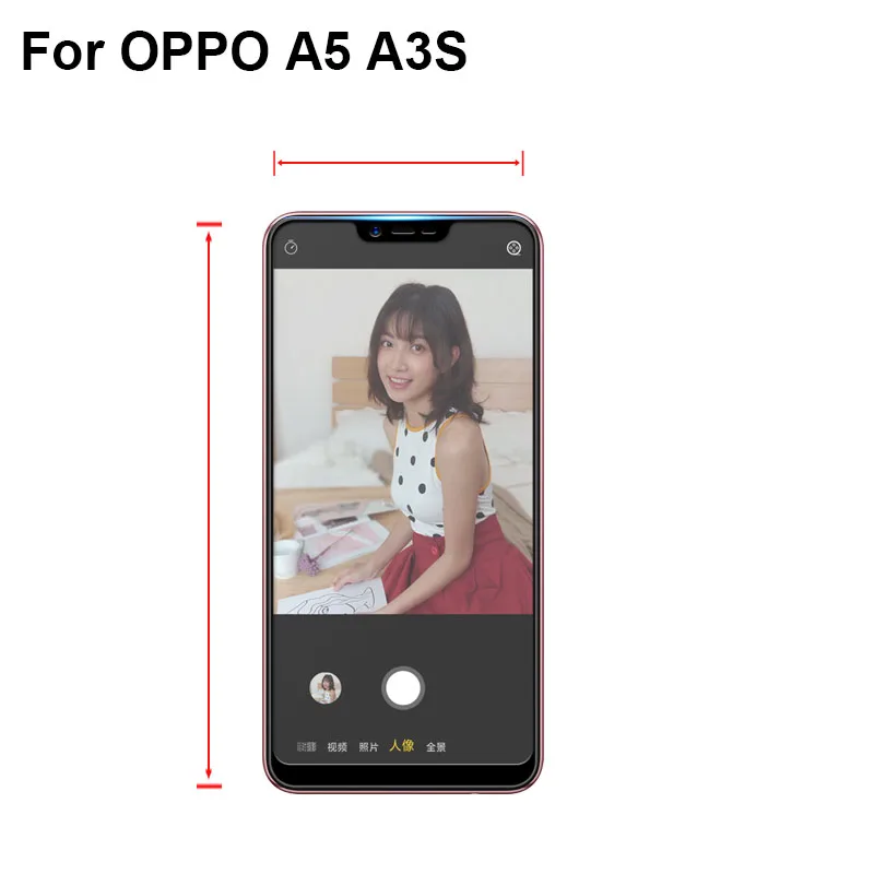 2PCS Ultra-Thin screen protector Tempered Glass For OPPO A5 A3S A 5 A3 S full Screen protective OPPOA5 f | Мобильные телефоны и