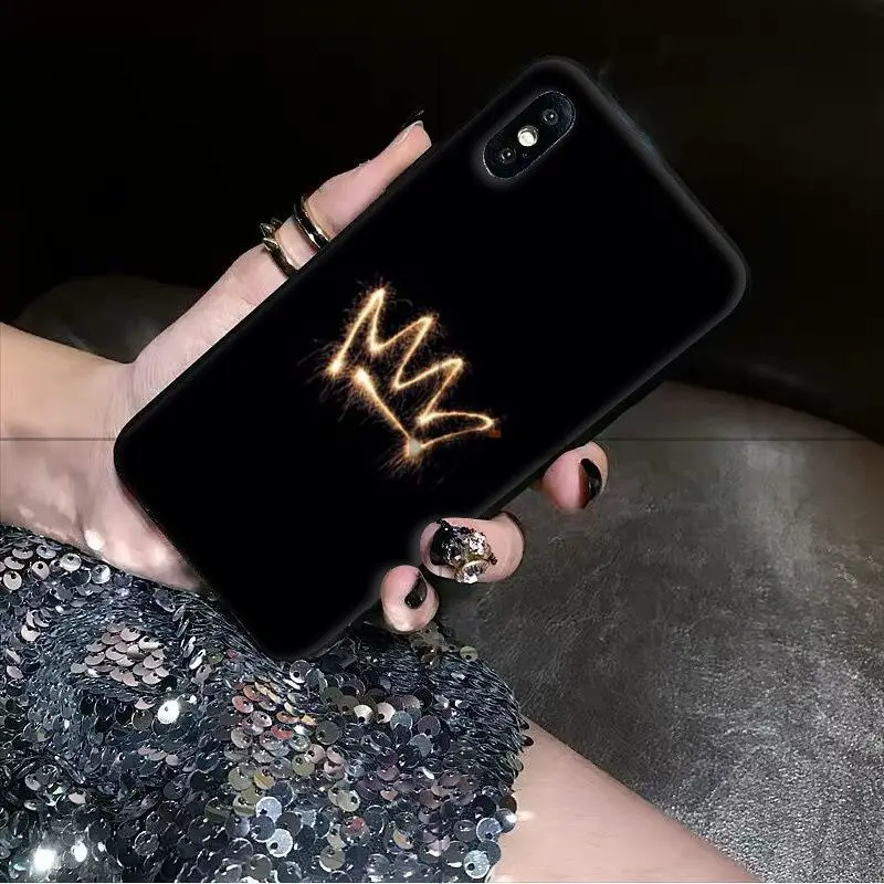 Babaite королева и король DIY Роскошный Высокий протектор на конце чехол для iPhone X XS MAX 6