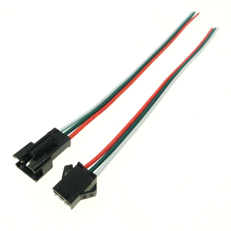5 пар JST SM разъем 22AWG 2 54 мм 2P 3P 4P 5Pin Папа + женский провод длиной 15 см|Соединители| |