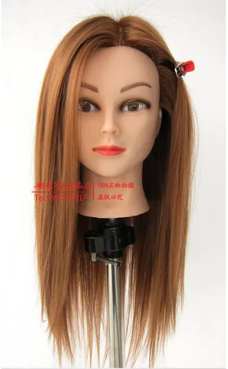 

New Arrival High temperature chemical fiber hairdressing training head mannequin,mannequin head,cosmetology mannequin heads