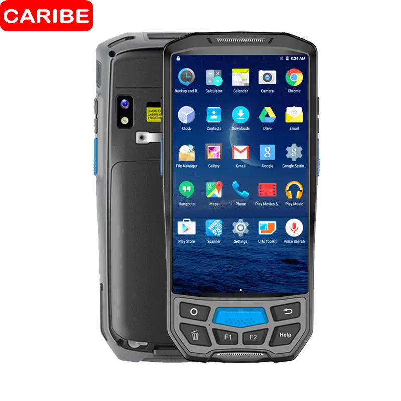 CARIBE КПК сканер штрих кода для andorid Pos терминал с NFC считыватель сенсорный экран