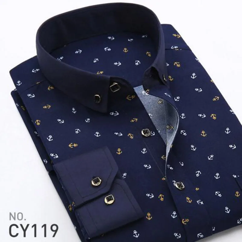 2019 мужская повседневная одежда с цветочным принтом рубашки Camisa отложной