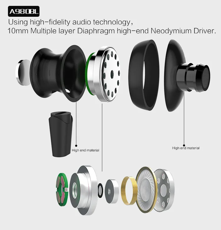 Awei A980BL Bluetooth наушники беспроводные объемный звук интеллектуальное