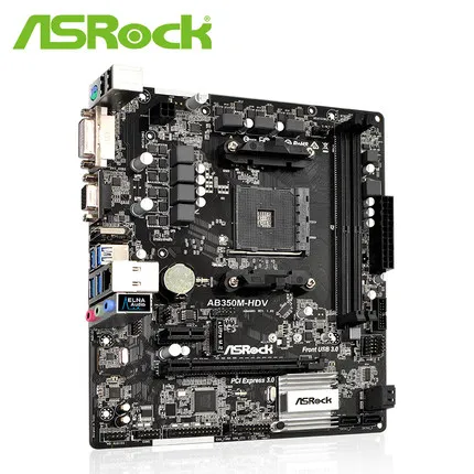 ASROCK AB350M-HDV поддерживает материнскую плату 1600/1700 cpu