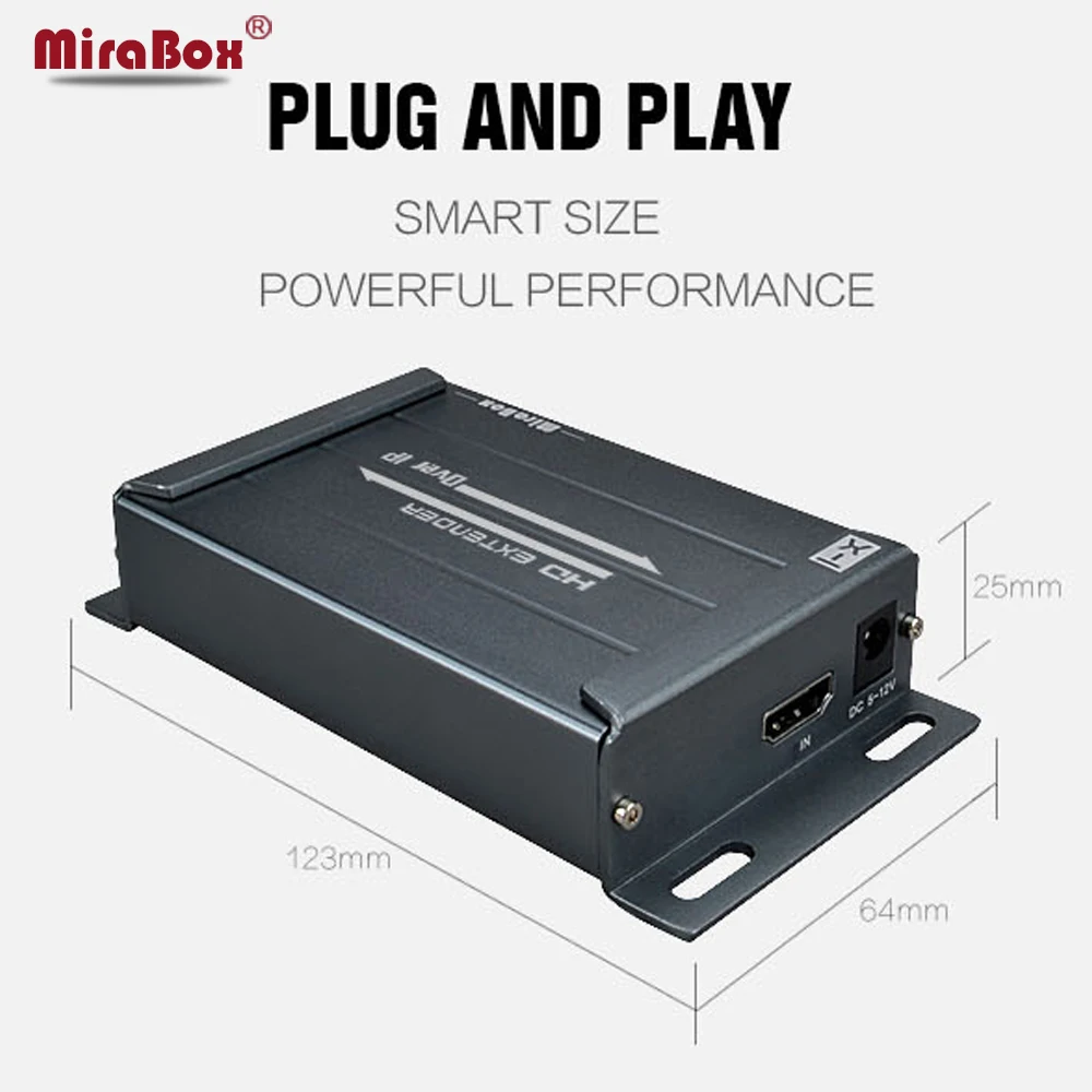 MiraBox rj45 ip HDMI удлинитель Поддержка 1080 P Full HD более cat5/cat5e/cat6/cat6e один кабель максимум