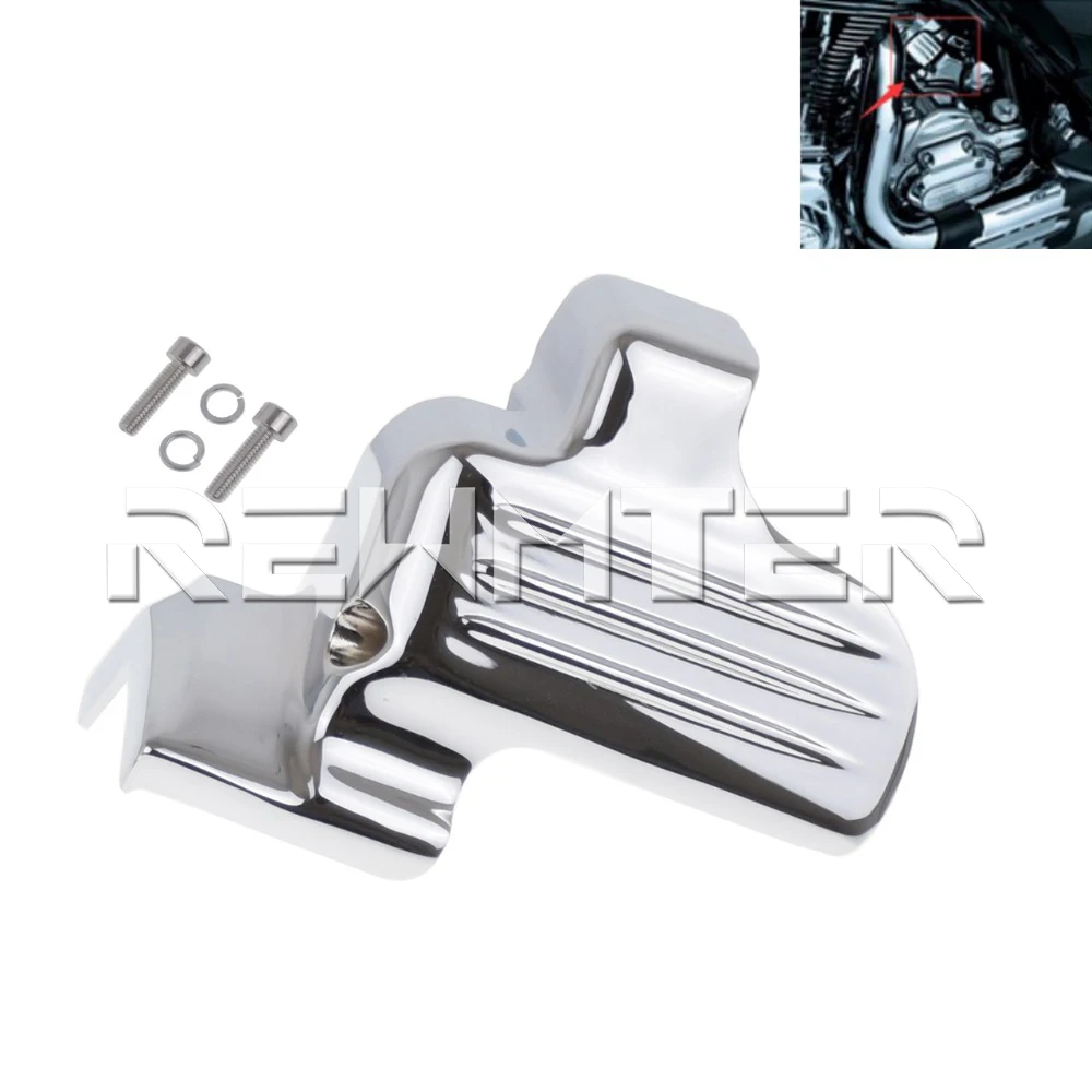 Мотоциклетный хромированный/черный чехол для стартера REWMTER Harley Touring Electra Glides Road