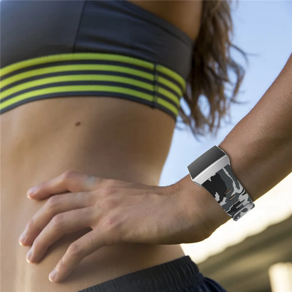 Красочные ремешки для Fitbit Ionic умные часы Аксессуары Регулируемый сменный Браслет Силиконовый ремешок для браслета на запястье браслет