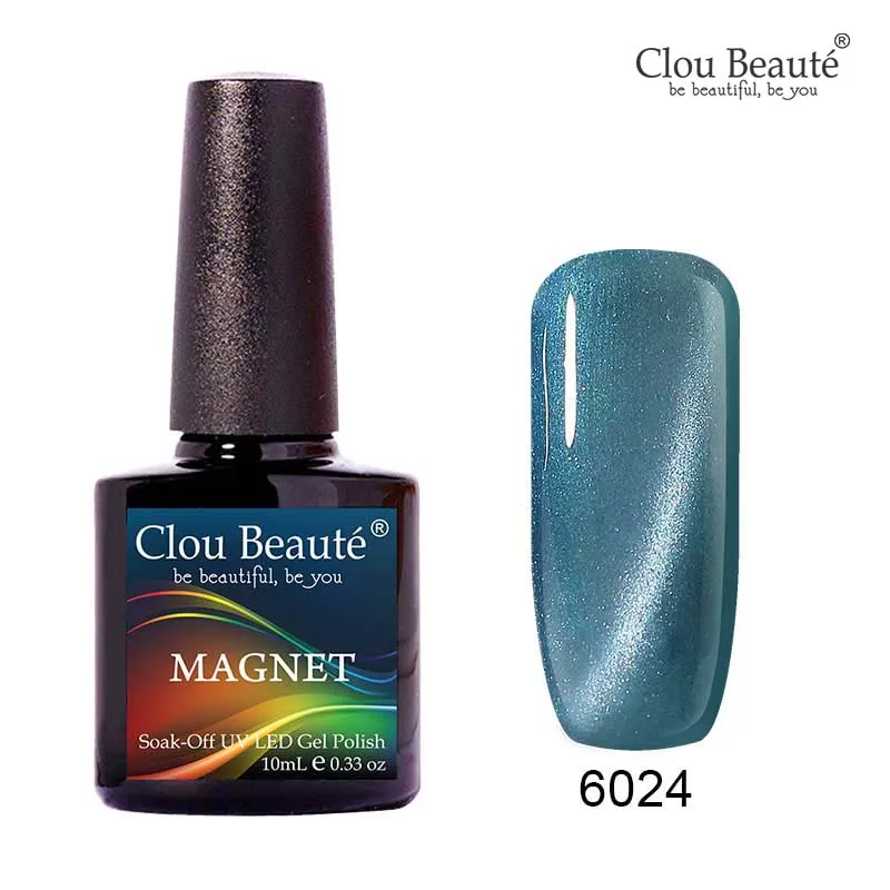 6024 Clou Beaute кошачий глаз Гель-лак для ногтей unhas em гель замочить от Nagellak золотая линия темно-синий Магнитный Гель-лак для ногтей гель - Цвет: 6024