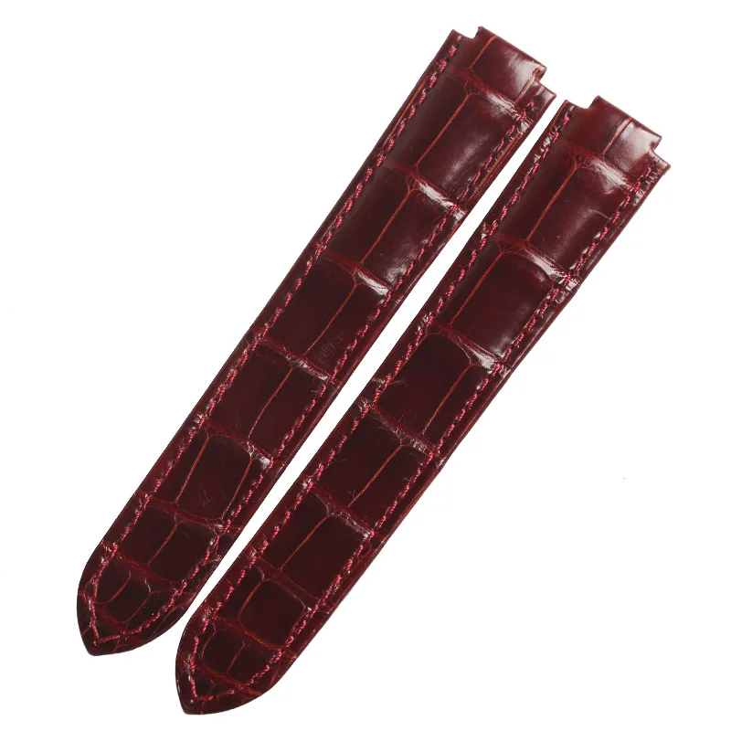 WENTULA Watch band For BALLON BLEU DE CARTIER Crocodile Leather With Sliver Buckle Accessories | Наручные часы