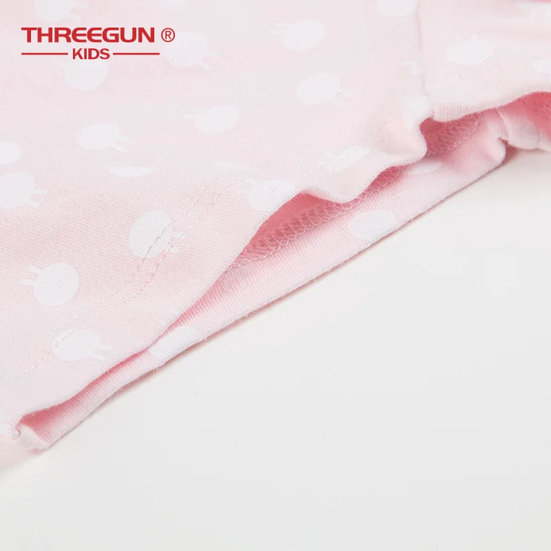 THREEGUN X Tuzki; нижнее белье для девочек; детские трусы с рисунком; хлопковые трусы; трусы-боксеры для девочек; детское белье; 4 шт./лот
