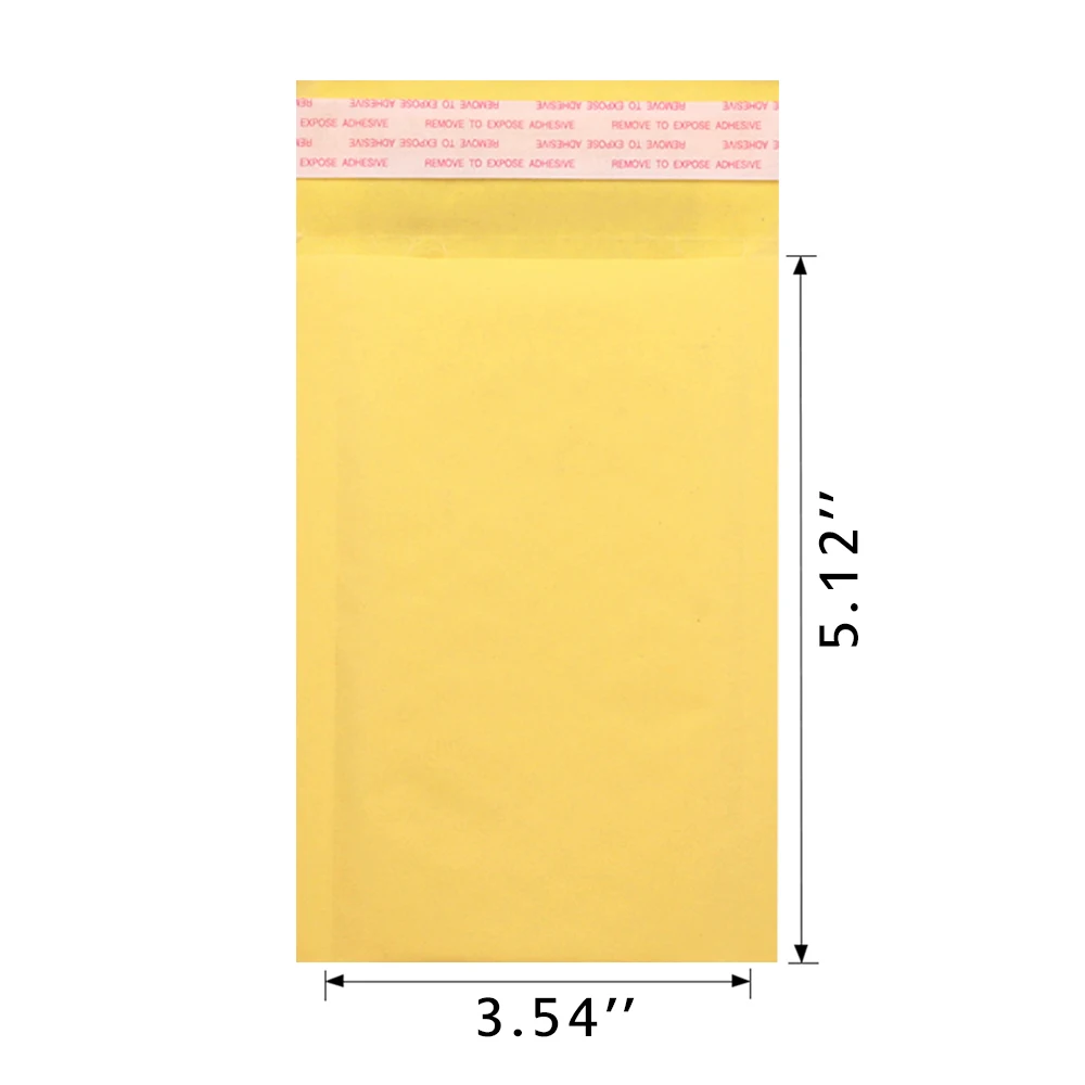 Speedy Mailers 10 шт 4.3x5.1-дюймов/110x130 мм Золотой крафтовый конверт с упаковочной пленкой внутри конверты с вкладышем из пузырьковой пленки сумки Mailer/Сумка для быстрой упаковки