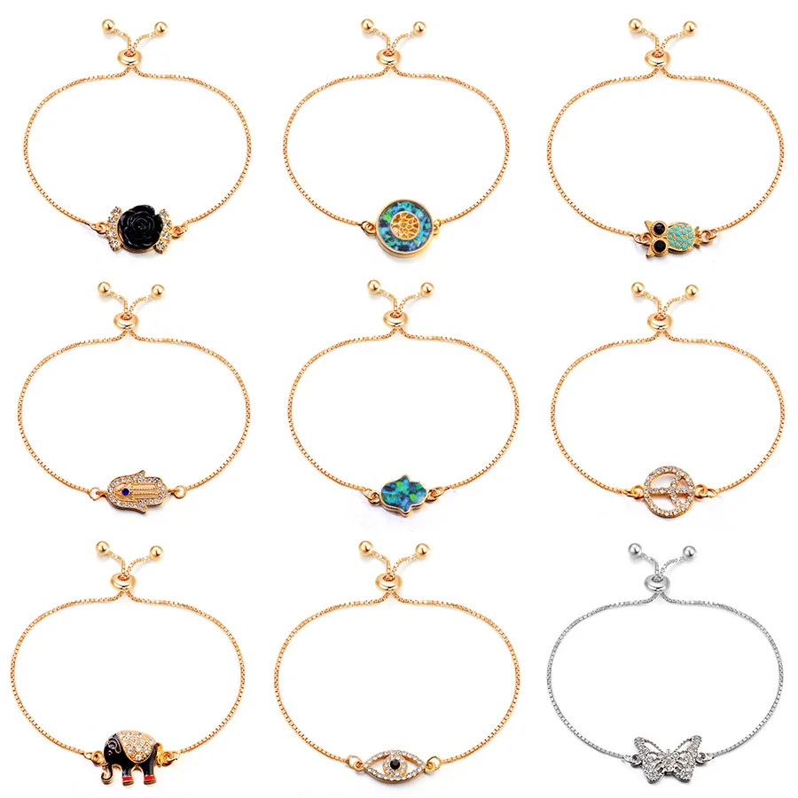 Разнообразие глаза бабочки сова очарование Браслеты и браслеты модные подвески