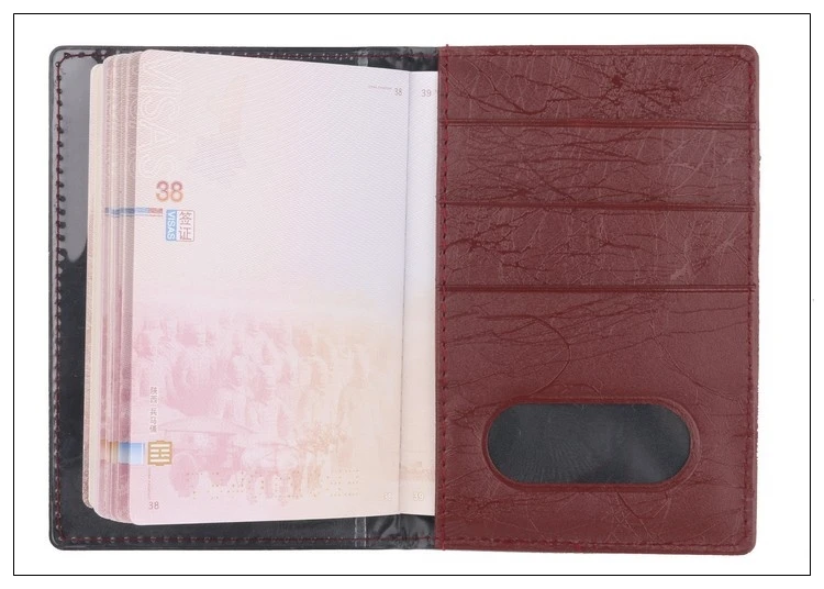 RFID держатель для паспорта из искусственной кожи для мужчин и женщин, защитный кошелек, визитная карточка, мягкая обложка для паспорта, сумка, минималистичный кошелек, кошелек F055