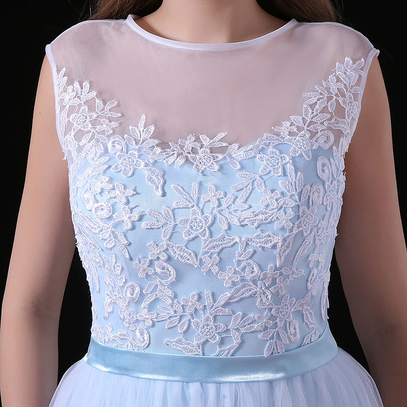 Forevergracedress дешевые Иллюзия шеи платье подружки невесты Новое поступление Кружева
