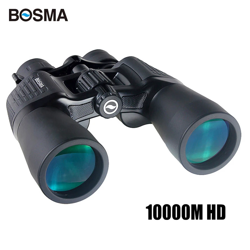 Мощный бинокль 10-20X50 с высоким зумом 10000 м HD vision водонепроницаемый телескоп