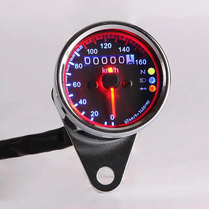 Partol мотоциклетные Скорость ometer одометром Gauge ATV велосипед скутер с подсветкой