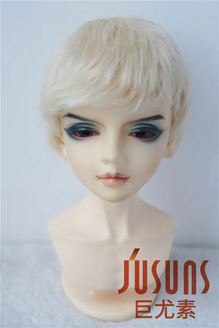 9-10inchBlond M9 JD133 1/8 1/6 1/4 1/3 FashionBJD парик мохера мальчишеские короткие волосы Размер 5-6 дюймов 6-7 дюймов 7-8 дюймов 8-9 дюймов 9-10 дюймов кукольный парик аксессуары - Цвет: 9-10inchBlond M9