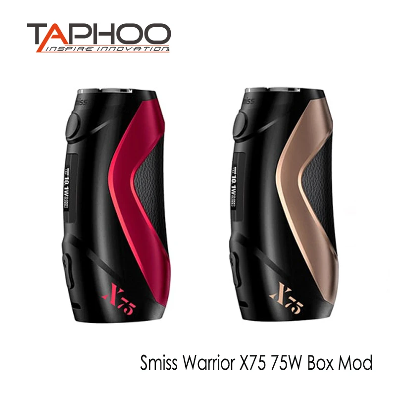 TAphoo оригинальная Инновационная электронная сигарета Vape Mods Smiss Warrior X75 75 Вт коробка