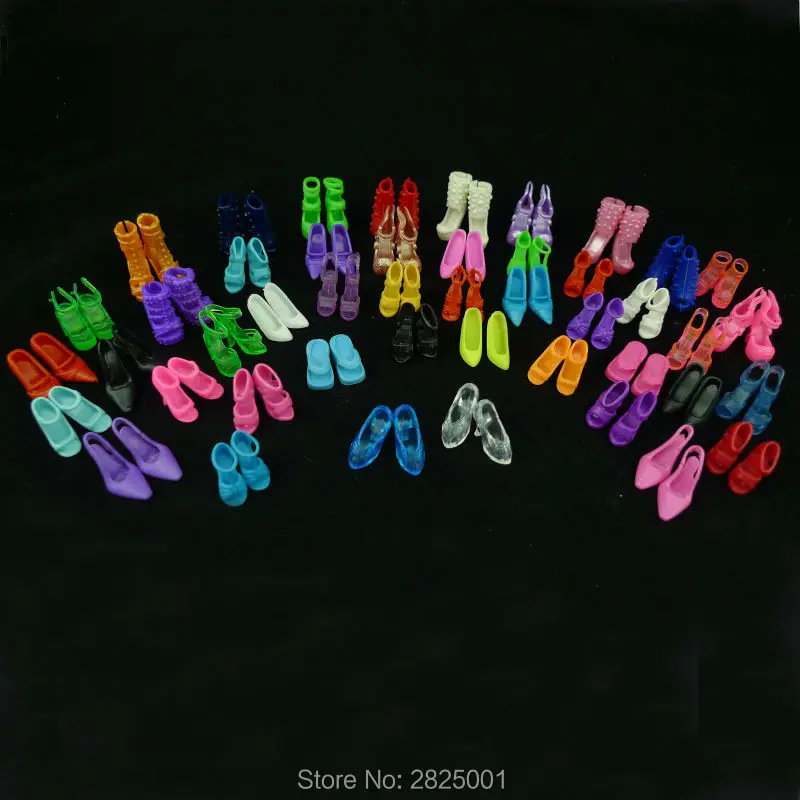 12 пар кукольной обуви модная Милая красочная обувь в ассортименте для куклы